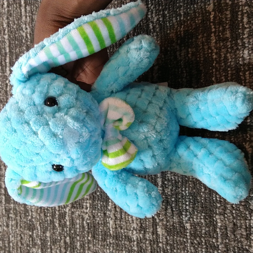 Kellytoy blue rabbit stuffed animal - Picture 1 of 6